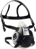 Dräger X-plore 3300 Zweifilter-Atemschutzmaske mit Bajonett-Anschlüssen - EN 140 (Bild 1)
