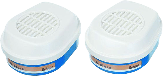 Dräger X-Plore Kombinations-Filter (Gas + Partikel) mit Bajonett-Anschluss EN14387 - verschiedene Filter-Klassen (Bild 1)