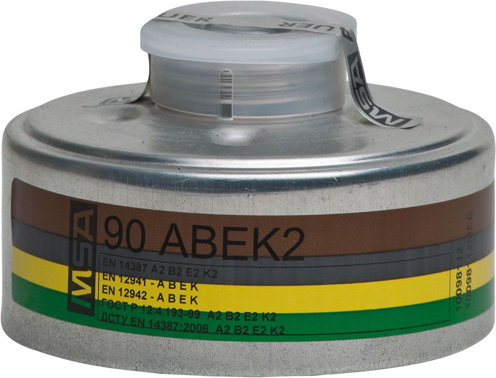 MSA Gas-, Partikel- oder Kombinationsfilter mit EN148-1-Gewindeanschluss, versch. Filterklassen (Bild 1)