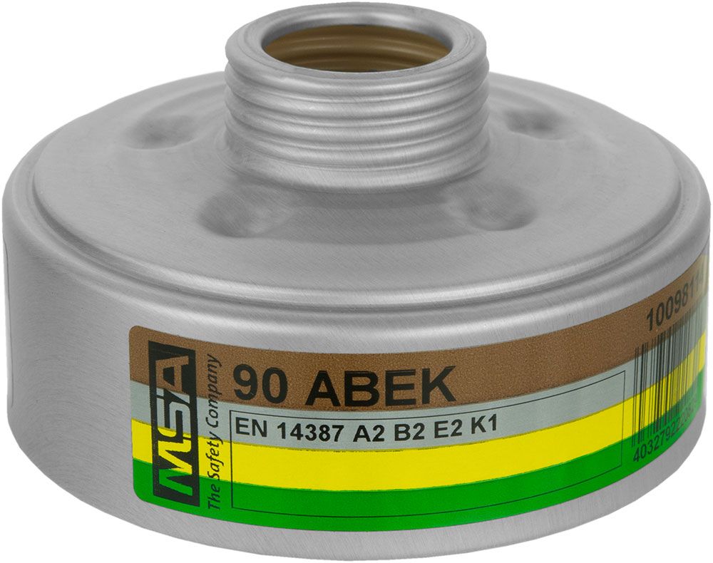 MSA Gas-, Partikel- oder Kombinationsfilter mit EN148-1-Gewindeanschluss, versch. Filterklassen (Bild 1)