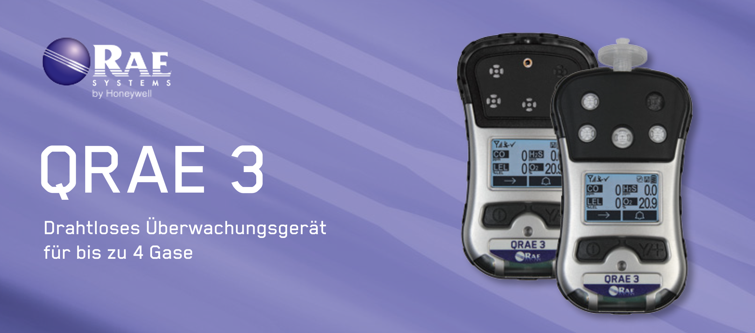 RAE Systems QRAE 3 Gaswarngerät (PGM 2500), LEL (UEG), SO2, O2 Diffusion, ATEX, (Bild 2)