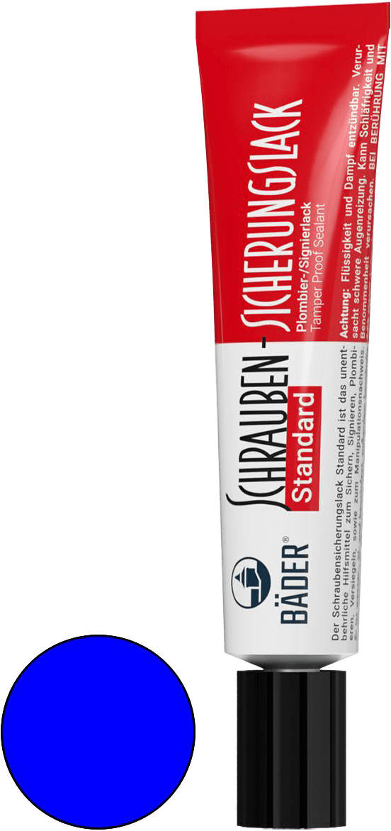 Bäder Standard Schraubensicherungs-Lack - Plombier- & Signier-Lack - sehr schnell trocknend - 20 ml (Bild 1)