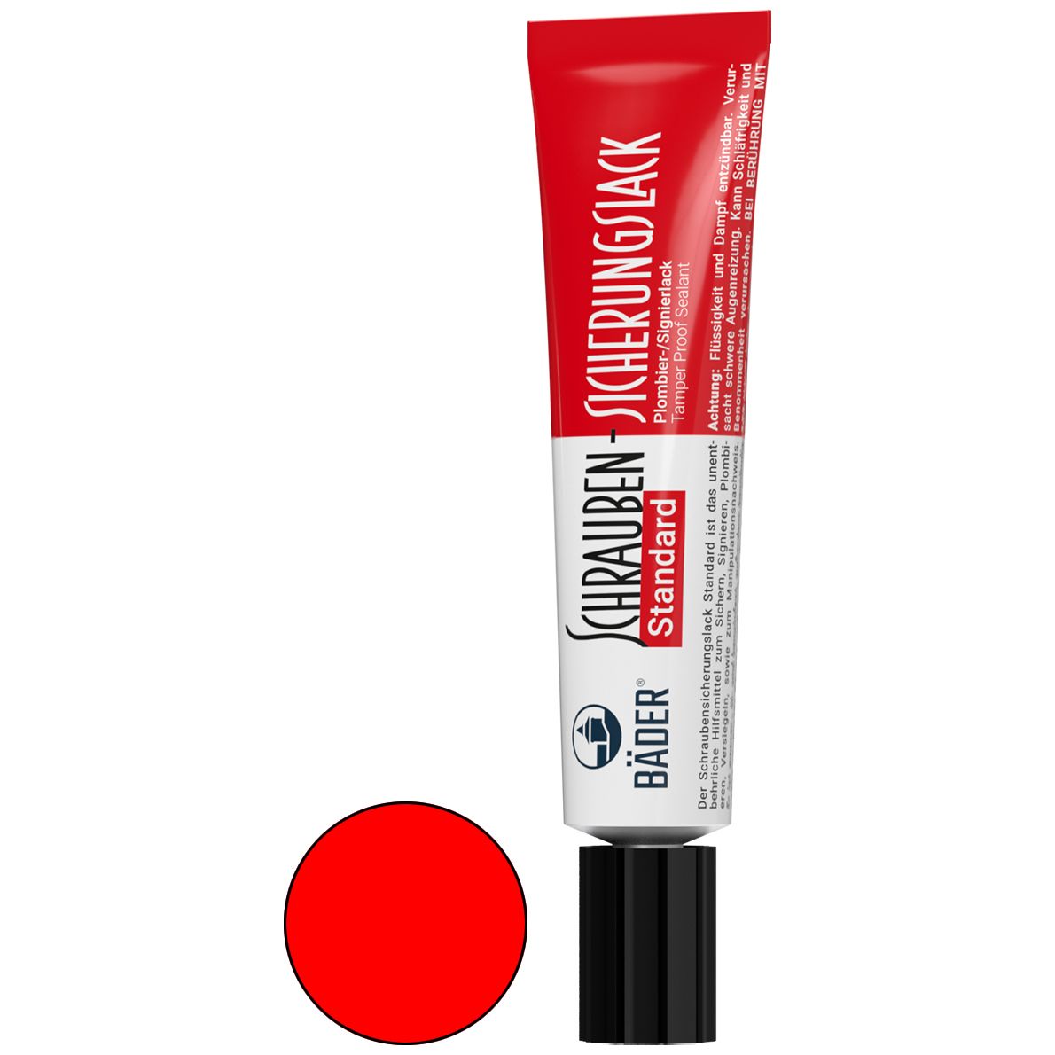 Bäder Standard Schraubensicherungs-Lack - Plombier- & Signier-Lack - sehr schnell trocknend - 20 ml (Bild 1)