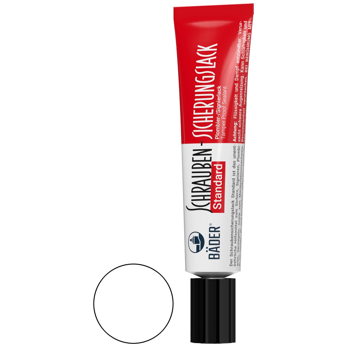 Bäder Standard Schraubensicherungs-Lack - Plombier- & Signier-Lack - sehr schnell trocknend - 20 ml (Bild 1)
