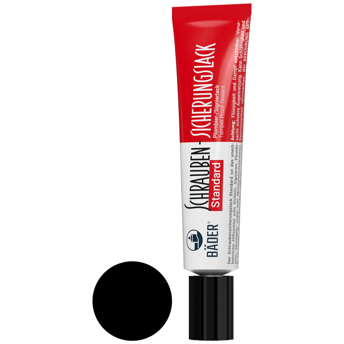 Bäder Standard Schraubensicherungs-Lack - Plombier- & Signier-Lack - sehr schnell trocknend - 20 ml (Bild 1)