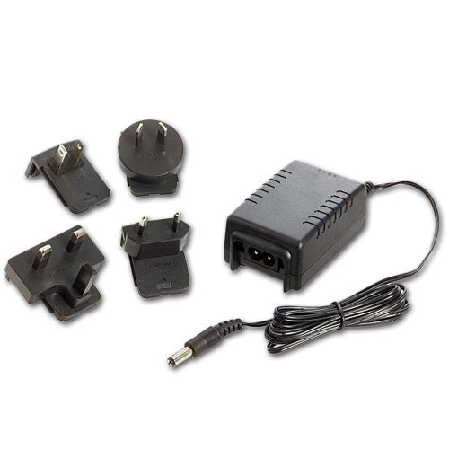 Crowcon Gas-Pro und Q-Test Netzteil (ohne Ladeschale) mit Stecker-Adaptern für Nordamerika, EU, UK und Australien (Bild 1)