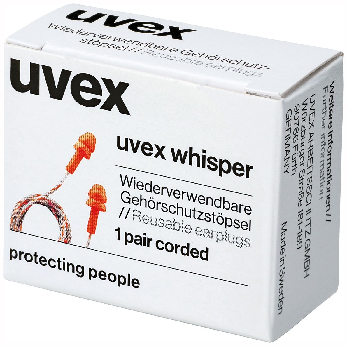 uvex whisper 50 Paar Mehrweg-Ohrenstöpsel (Bild 2)