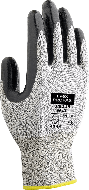 1 Paar uvex unidur 6643 Arbeitshandschuhe - 07-S (Bild 1)