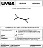 uvex Gabelkinnriemen für airwing, pheos & pheos alpine - längenverstellbarer 4-Punkt-Kinnriemen - mit Kinnpolster (Bild 2)