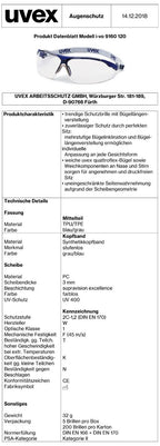 uvex i-vo Schutzbrille Stirnband (Bild 2)