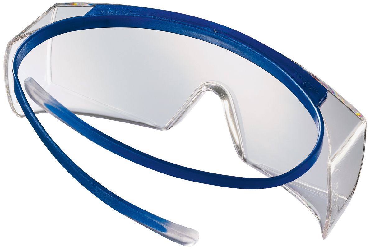uvex super OTG Schutzbrille Klar-Blau (Bild 2)
