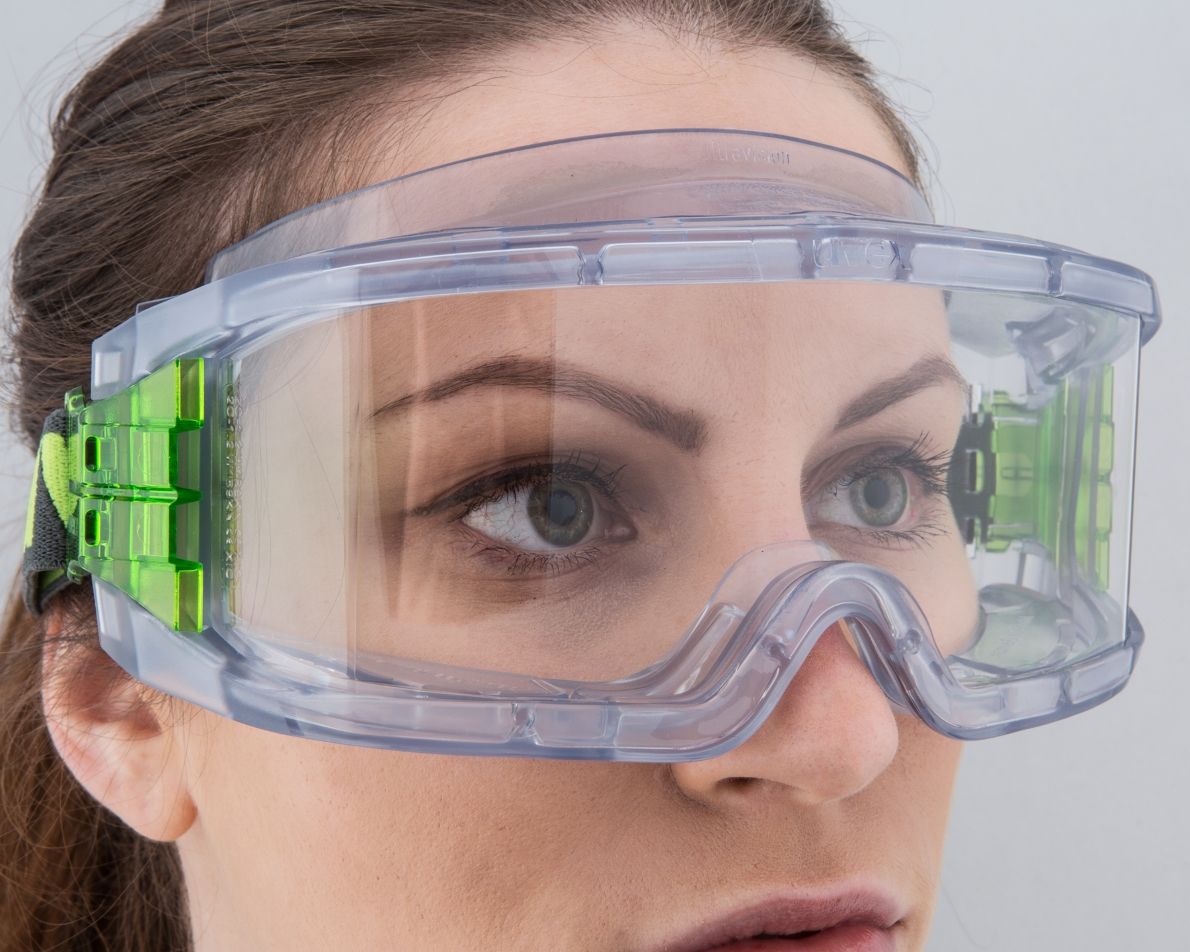 uvex ultravision Schutzbrille - EN 166 - Überbrille für Brillenträger Grau-Grün (Bild 3)