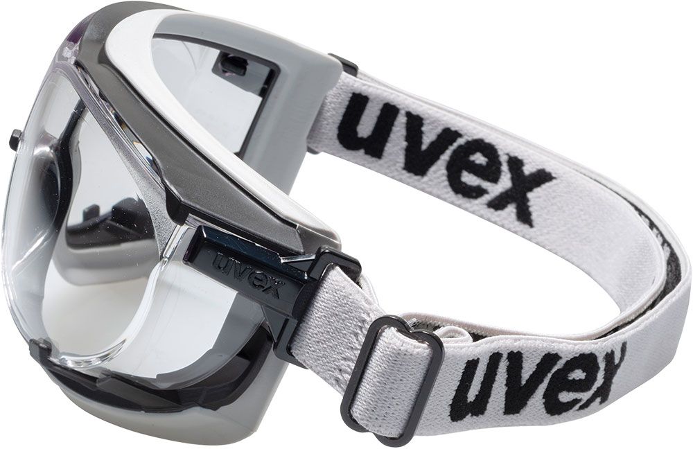 Uvex Biker-Vollsichtbrille 9307 carbonvision, grau-schwarz, Scheibe: farblos, Schutz: 2-1,2 (Bild 3)