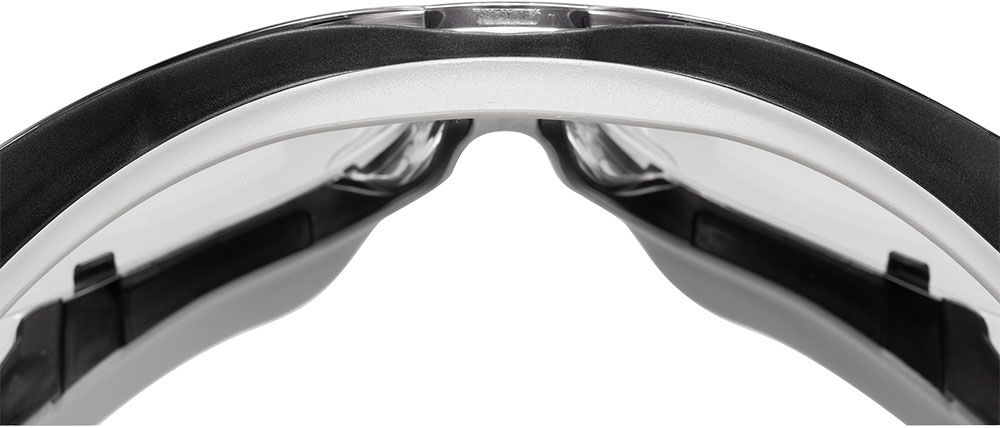 Uvex Biker-Vollsichtbrille 9307 carbonvision, grau-schwarz, Scheibe: farblos, Schutz: 2-1,2 (Bild 6)