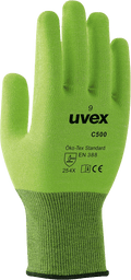 ABVERKAUF: uvex Safety C500 dry, Schnittschutzhandschuhe ohne Beschichtung, Größe 07 bis 11 (Bild 1)