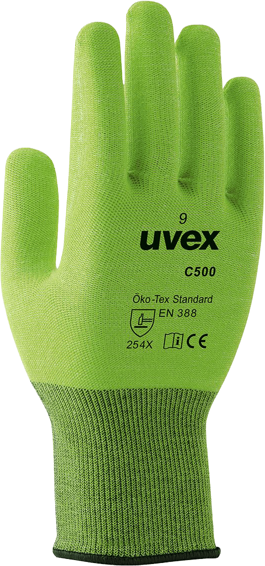 ABVERKAUF: uvex Safety C500 dry, Schnittschutzhandschuhe ohne Beschichtung, Größe 07 bis 11 (Bild 1)