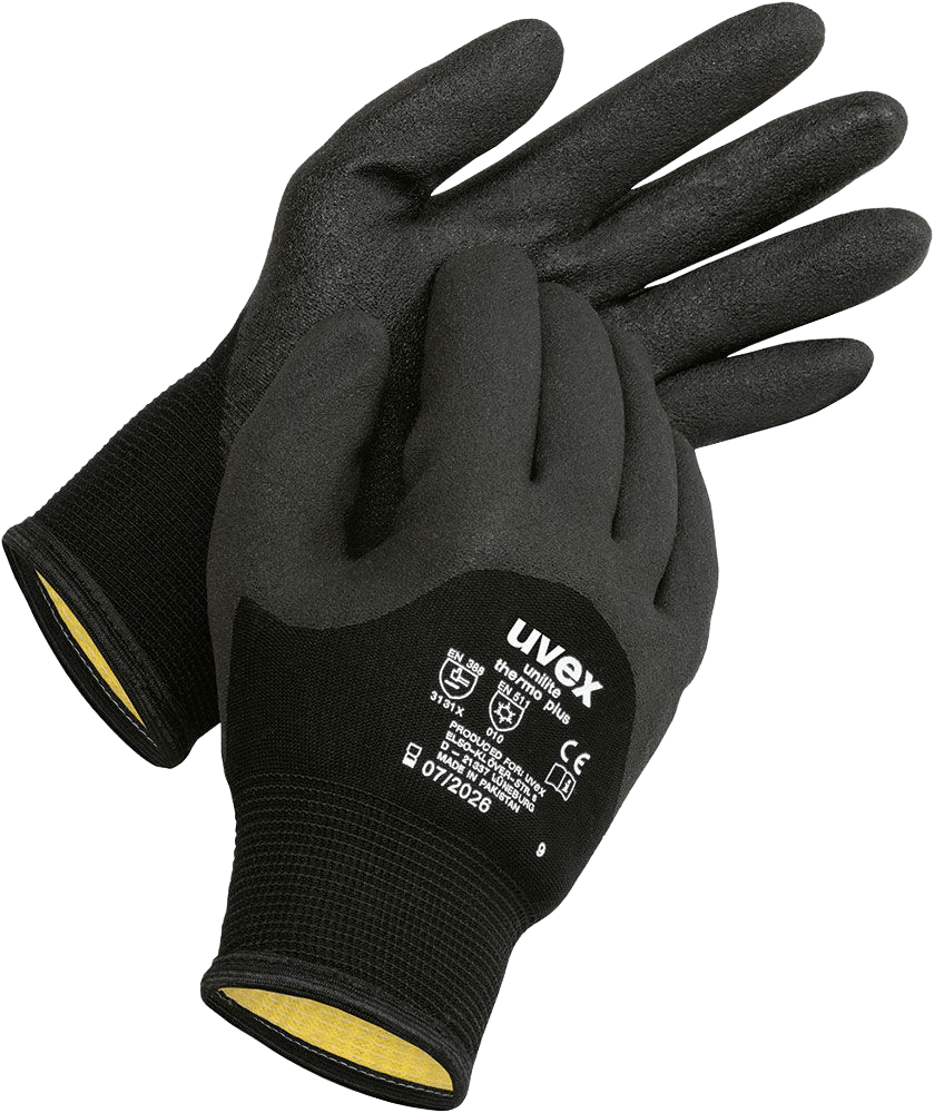 ABVERKAUF: uvex unilite Thermo Plus Schutzhandschuhe - Perfekt für den Winter und kalte Umgebungen (Bild 1)