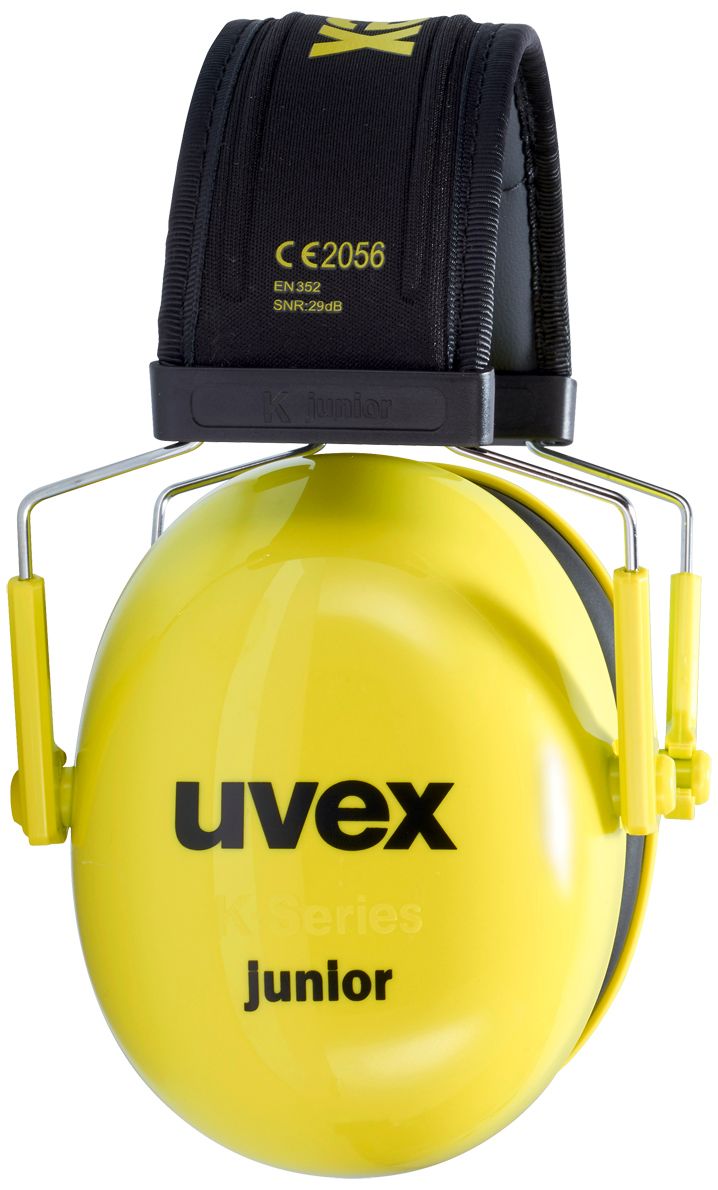 uvex Safety K junior Kapselgehörschutz für Kinder SNR 29, optimaler Schutz bis 109 dB, gelb Gelb (Bild 2)