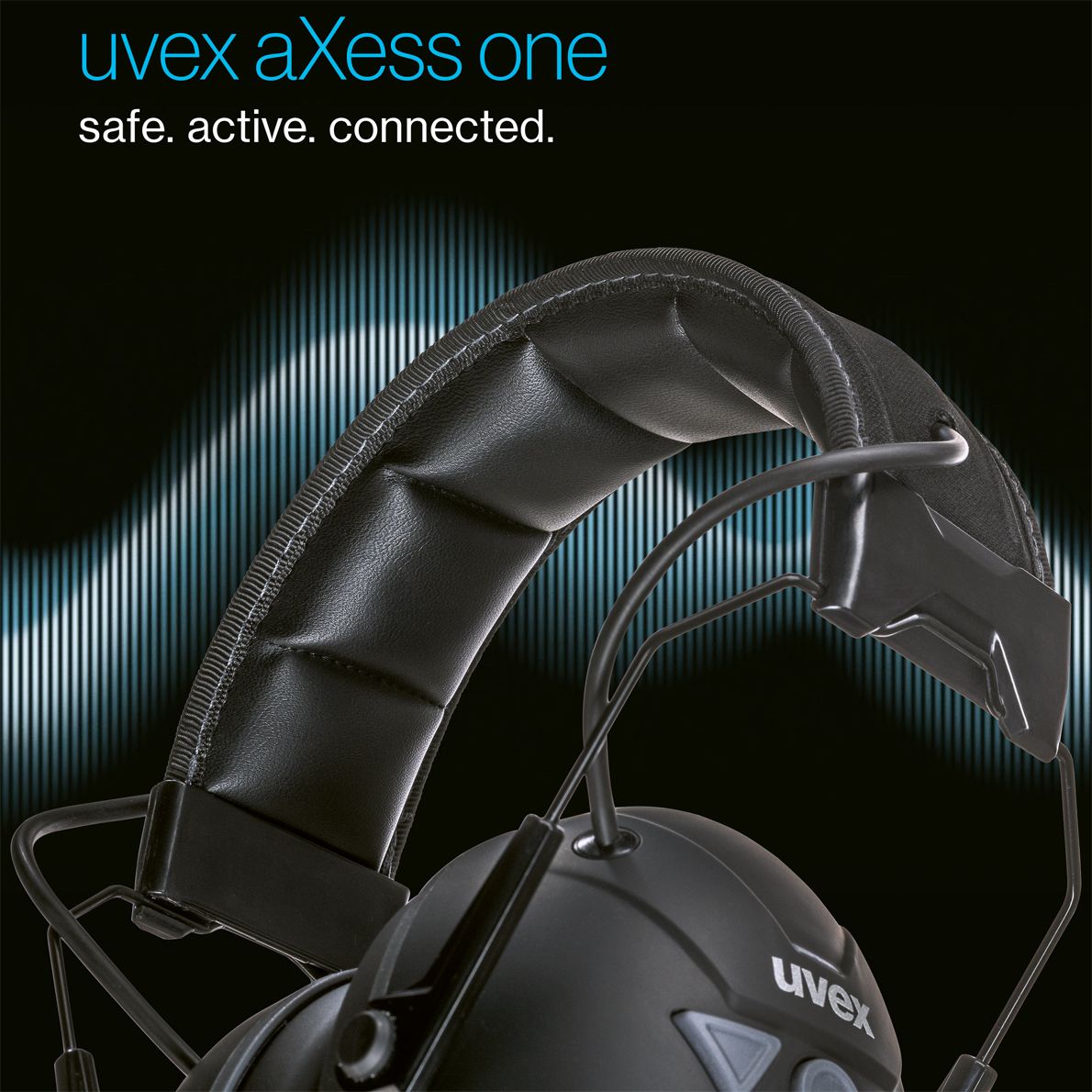 uvex aXess one Kapsel-Gehörschutz aktiv mit Bluetooth Schwarz (Bild 5)