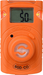 Crowcon Clip SGD - Ein-Gaswarngerät - für CO - H2S oder O2 - mit Echtzeit-Anzeige - 2 Jahre Laufzeit (wartungsfrei*) (Bild 1)