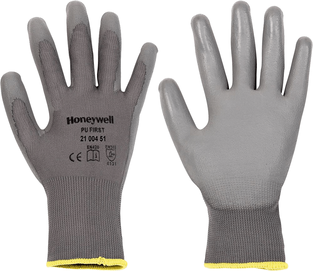 ABVERKAUF: Honeywell Handschuh PU First Grey Gr. 9 (Bild 1)