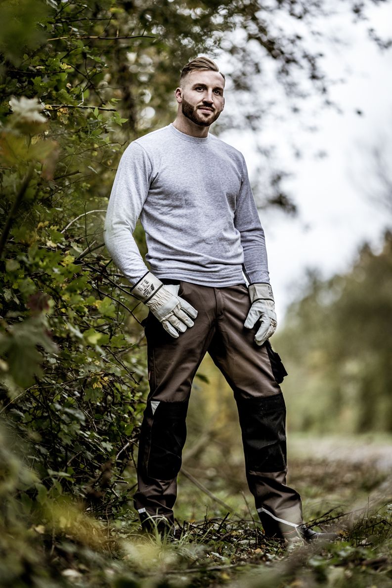 NITRAS MOTION TEX LIGHT 7015 Arbeits-Pullover - leichter Baumwoll-Pulli - Sweater für die Arbeit