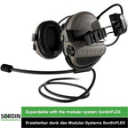 Sordin Supreme T2 Kapsel-Gehörschutz aktiv mit Rear-ARC-Adapter Tan (Bild 5)
