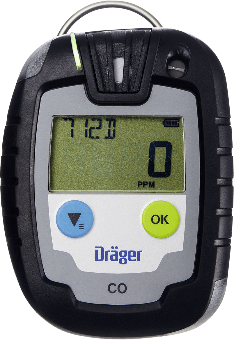 Dräger Pac 6000 Ein-Gaswarngerät - mit CO-, H2S-, O2- oder SO2-Sensor - mit Echtzeit-Anzeige - 2 Jahre Laufzeit (Bild 1)