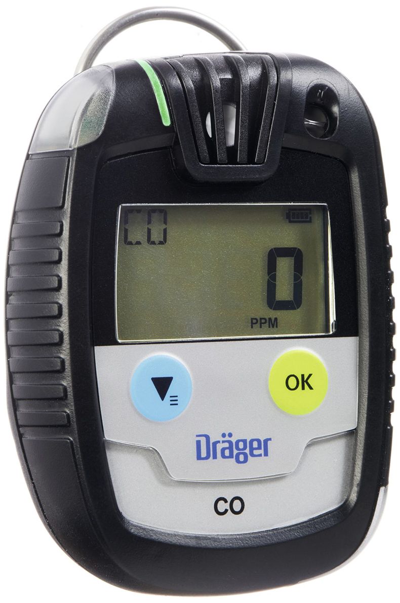 Dräger Pac 6500 Ein-Gaswarngerät - mit CO-, H2S-, O2- oder SO2-Sensor - mit Echtzeit-Anzeige - unbegrenzte Laufzeit CO Kohlenstoffmonoxid (0-2000 ppm) (Bild 3)