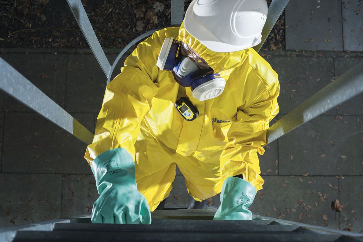 Dräger Pac 6500 Ein-Gaswarngerät - mit CO-, H2S-, O2- oder SO2-Sensor - mit Echtzeit-Anzeige - unbegrenzte Laufzeit H2S Schwefelwasserstoff (0-100 ppm) (Bild 2)