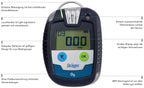 Dräger Pac 8000 Ein-Gaswarngerät - mehr als 25 verschiedene Sensoren - mit Echtzeit-Anzeige - unbegrenzte Laufzeit H2 Wasserstoff (0-100% UEG) (Bild 2)