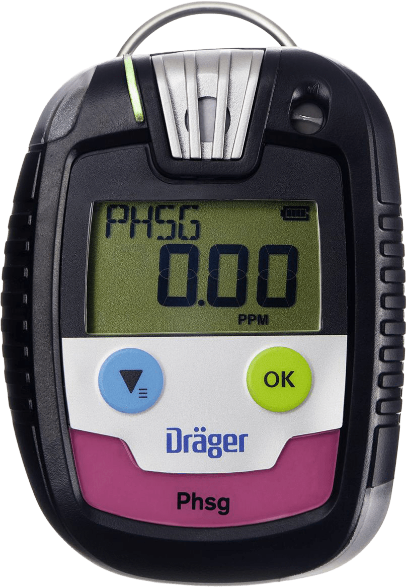Dräger Pac 8000 Ein-Gaswarngerät - mehr als 25 verschiedene Sensoren - mit Echtzeit-Anzeige - unbegrenzte Laufzeit