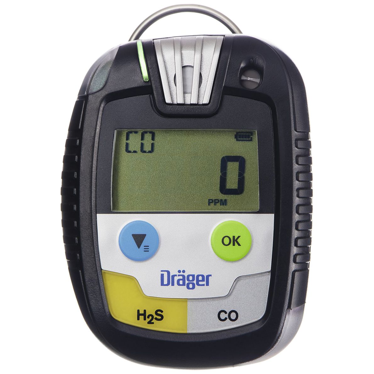 Dräger Pac 8500 Zwei-Gaswarngerät - mit CO-, H2-CP-, H2S- oder O2-Sensor - mit Echtzeit-Anzeige - unbegrenzte Laufzeit (Bild 1)