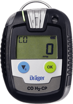 Dräger Pac 8500 Zwei-Gaswarngerät - mit CO-, H2-CP-, H2S- oder O2-Sensor - mit Echtzeit-Anzeige - unbegrenzte Laufzeit (Bild 1)