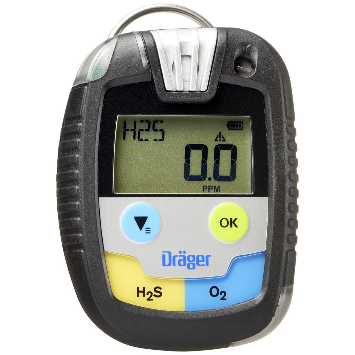 Dräger Pac 8500 Zwei-Gaswarngerät - mit CO-, H2-CP-, H2S- oder O2-Sensor - mit Echtzeit-Anzeige - unbegrenzte Laufzeit (Bild 1)