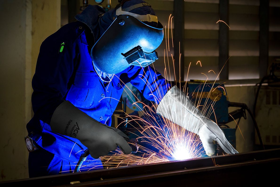 1 Paar ACE SafeWeld Schweißerhandschuhe (Bild 5)