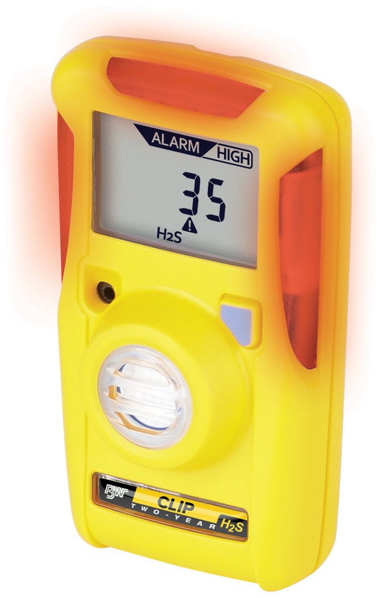 Honeywell BW Clip mit 1-Sensor (Ein-Gaswarngerät) - Auswahl zwischen folgenden Sensoren CO, H2S, O2 oder SO2 - bis zu 3 Jahre Laufzeit H2S (0-100 ppm) (Bild 2)