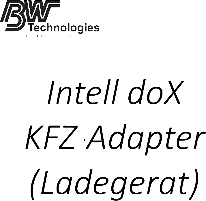 Honeywell BW - IntelliDoX Kfz-Adapter Ladegerät (Bild 1)