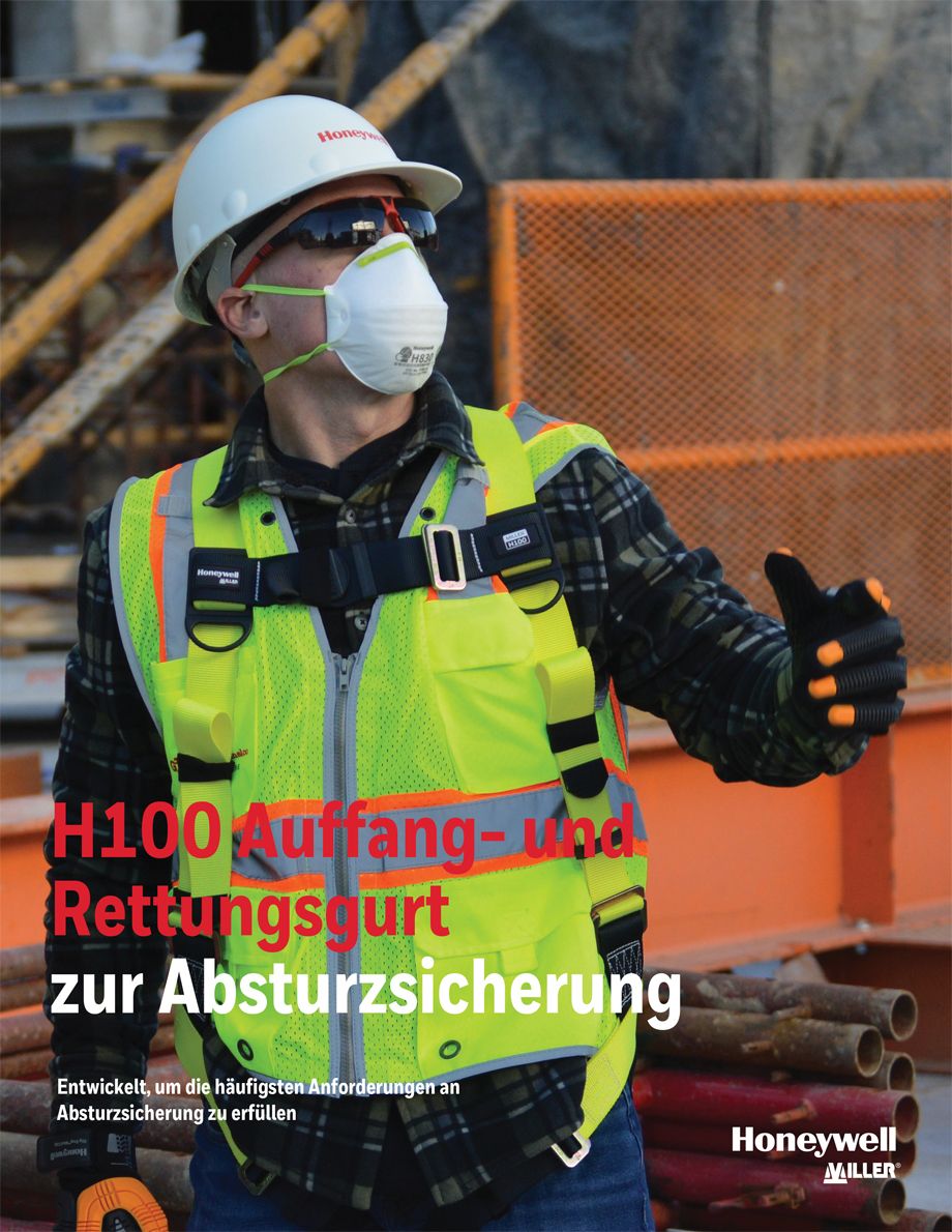 Miller H100 Fallschutz-Geschirr - Auffanggeschirr zur Absturzsicherung - EN 361 - bis 140 kg mit D-Ring (Bild 3)