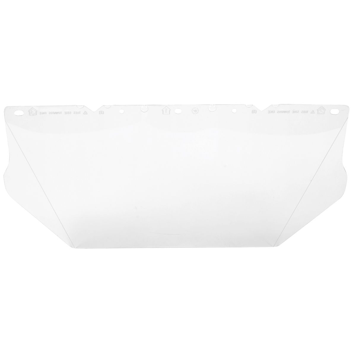 MSA V-Gard Polycarbonat-Helmvisier - leicht & flexibel - ohne Halterung - EN 166 - verschiedene Farben & Maße (Bild 1)