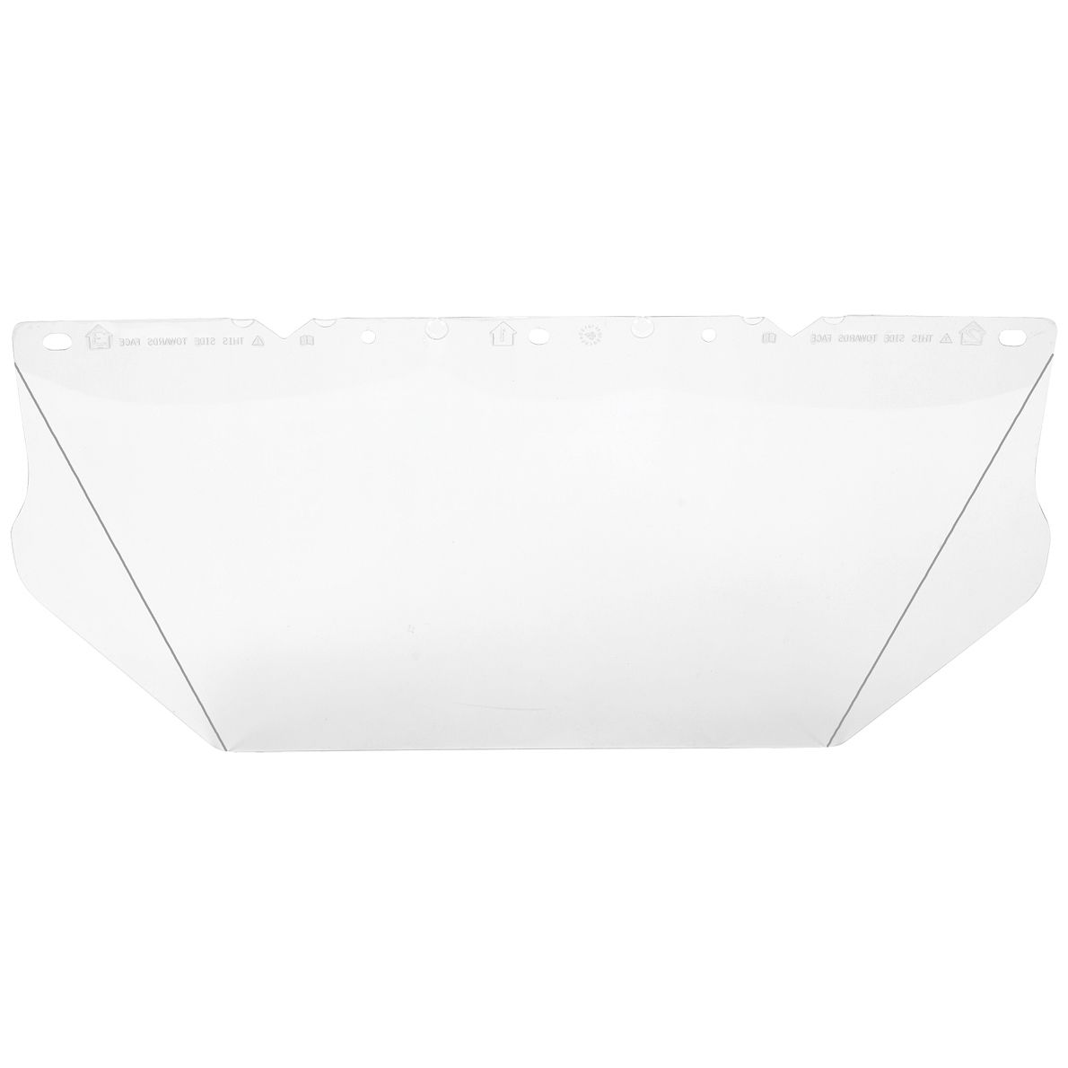 MSA V-Gard Polycarbonat-Helmvisier - leicht & flexibel - ohne Halterung - EN 166 - verschiedene Farben & Maße (Bild 1)