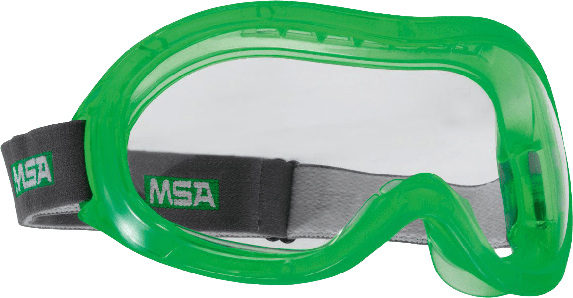 MSA Perspecta GIV 2300 Vollsicht-Schutzbrille - für Brillenträger - kratz- & beschlagfest - EN 166 - Grün-Klar (Bild 1)