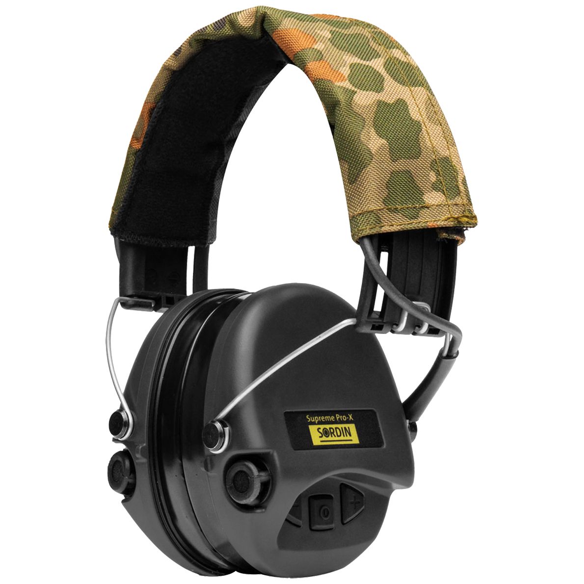 Sordin Supreme Pro-X Kapsel-Gehörschutz aktiv mit ACE Camo-Kopfband (Bild 1)