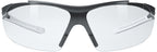 Hellberg Argon Schutz-Brille - kratz- & beschlagfest - für Bau, Handwerk & Industrie - EN 166 - Klar-Schwarz-Weiß (Bild 3)