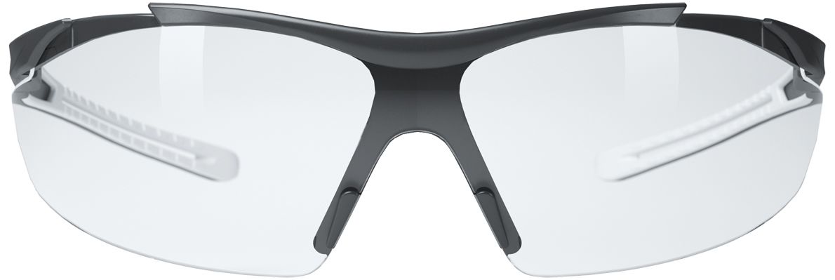Hellberg Argon Schutz-Brille - kratz- & beschlagfest - für Bau, Handwerk & Industrie - EN 166 - Klar-Schwarz-Weiß (Bild 3)