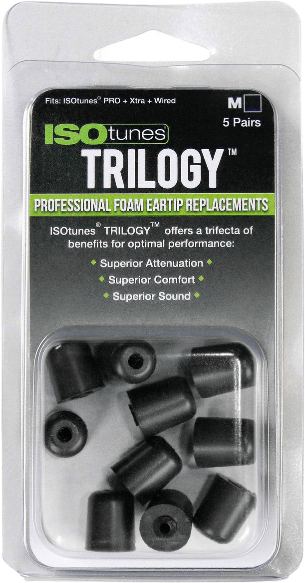 ISOtunes Trilogy Ear Tips - 5 Paar Ersatz-Ohrenstöpsel - für alle ISOtunes Headsets außer Original (IT-00) (Bild 1)