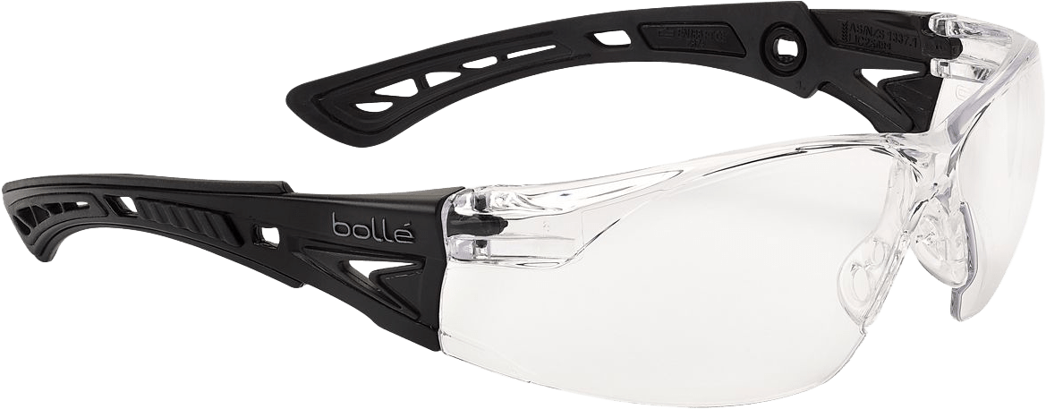 Bollé Safety Rush+ BSSI Schutz-Brille - bequem & sportlich - für Bau, Handwerk & Industrie - EN 166-170-172 (Bild 1)
