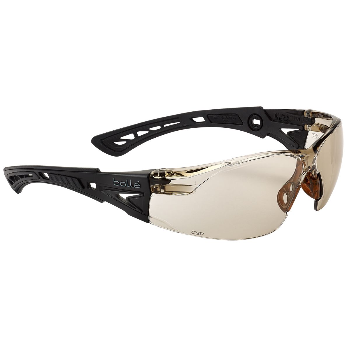 Bollé Safety Rush+ BSSI Schutz-Brille - bequem & sportlich - für Bau, Handwerk & Industrie - EN 166-170-172 (Bild 1)