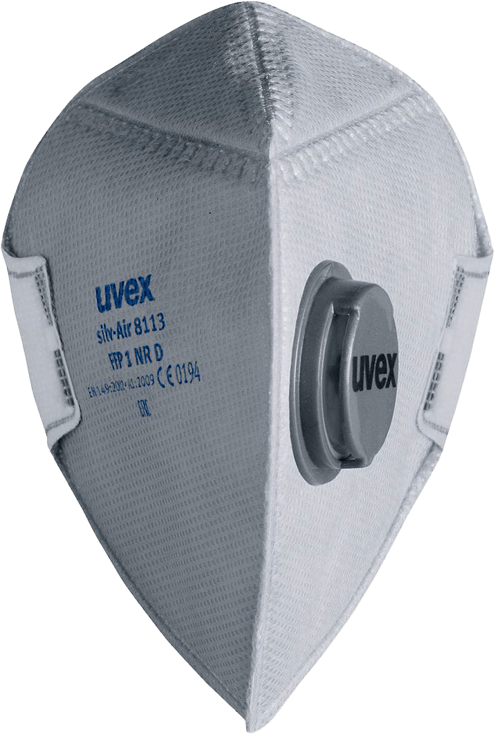 uvex silv-Air pro 8113, Faltbare Staubschutzmaske, FFP1, mit Atemventil (Bild 1)
