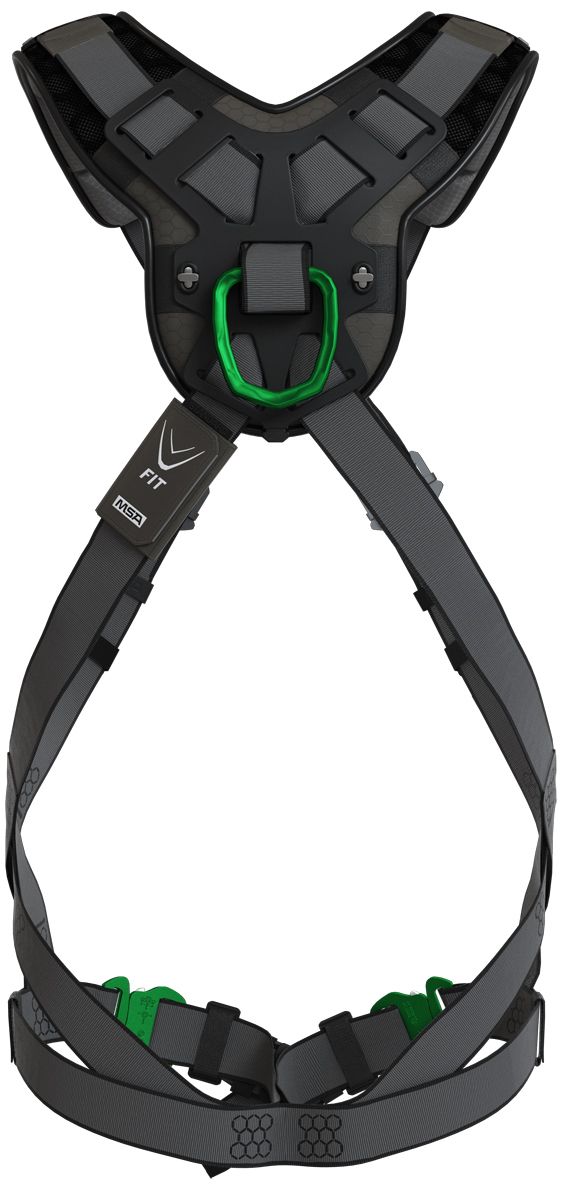 MSA V-Fit - EN 361 â€“ professioneller 2 Punkt Auffanggurt mit hinterer und vorderer Auffangöse 2-Punkt-Gurt (Bild 3)